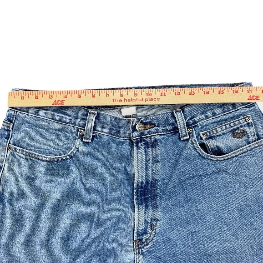 Harley Davidson Jeans Men's 36x30 Light‎ Wash Traditional Denim Biker Motorcycle